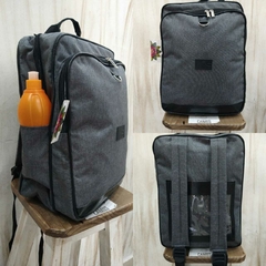 MOCHILA CORDURA GRIS LISA