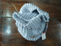 CUELLITOS TEJIDOS GRIS CLARO