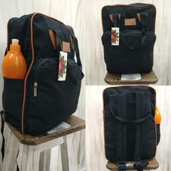 MOCHILAS DE LONA NEGRA