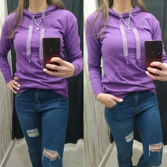 SWEATERS DE BREMER C/CAPUCHA Y DETALLE STRASS