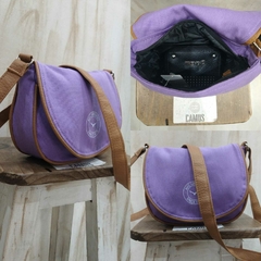 Mini Bandoleras Lona Lila