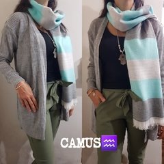 Ruanass rayada verde y gris - comprar online