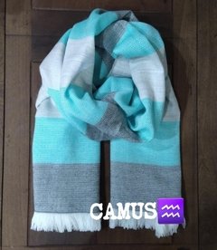 Ruanass rayada verde y gris