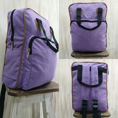MOCHILAS DE LONA LILA