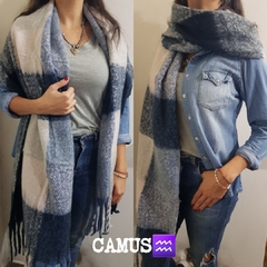 Pashminas Importadas azul