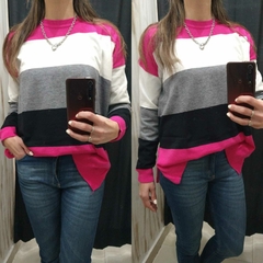 SWEATERS DE BREMER FUCSIA/NEGRO