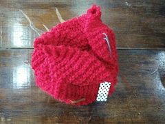 CUELLITOS TEJIDOS ROJO