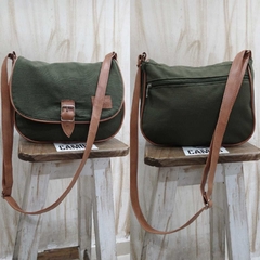 CARTERAS/BANDOLERAS DE LONA VERDE