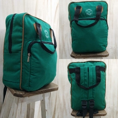 MOCHILAS DE LONA VERDE BENETON