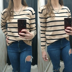SWEATERS DE BREMER BEIGE/NEGRO