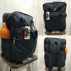 MOCHILAS DE ECOCUERO NEGRA