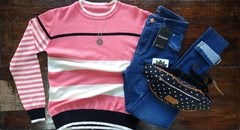 Sweater cebra coral