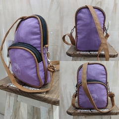 BANDOLERAS POCKET DE LONA LILA