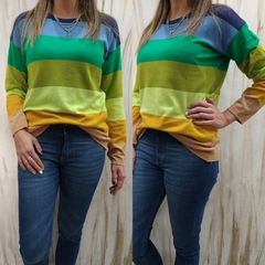 Sweaters combinados Verdes