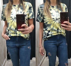 Remeras Batik Negra/amarilla