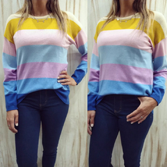 SWEATERS DE BREMER RAYADOS COMBINADOS