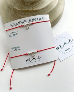 Pulsera plata pack Siempre Juntas