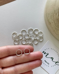 Aros plata argolla lisa 10mm