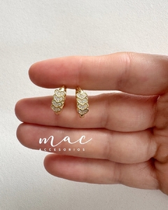 Aros argolla corazones gold - comprar online