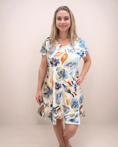 B-9257-P4 / Vestido estampado