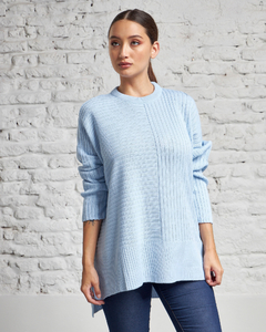 8706 / Sweater Oversize Punto Inglés - comprar online