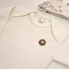 Kit X3 piezas recien nacidos interlock zorrito beige - Talle 1 - Inquietos