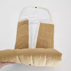 Cambiador de Tusor mostaza con interior impermeable - comprar online