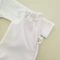 Conjunto 4 piezas + bolsa Algodón Pima blanco con picot blanco - Talle 1 - tienda online