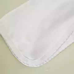 Conjunto 4 piezas + bolsa Algodón Pima blanco con picot blanco - Talle 1