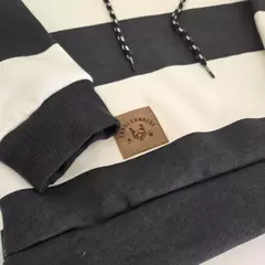 Buzo Frisa Rayado blanco y negro - Talle 4 años - tienda online