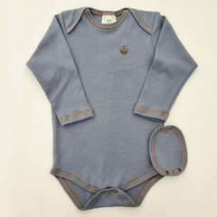 Body con extensor Interlock azul aero ML - Talle 6 meses - comprar online