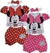 Conjunto de 3 piezas Minnie Rosa - Talle 9 meses