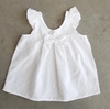 Vestido plumeti blanco - talle 12 y 18