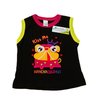 Remera musculosa bordada negra kiss me - Talle 12 meses