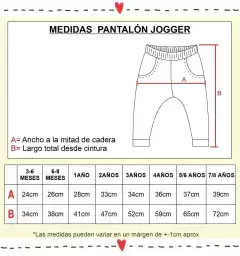 Pantalón jogger AZULINO - 2años - Inquietos