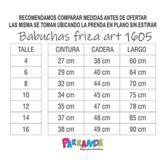 Babucha de Algodon Frizado - 4 y 8 - Inquietos