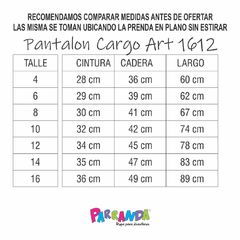 Babucha Cargo de Algodon Frizado - talle 14 - comprar online