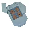 Body perrito celeste - talle 6 meses - comprar online