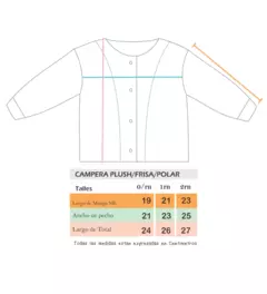 Campera plush tiza - Talle 2 - tienda online