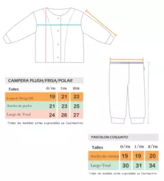 Conjunto plush blanco - Talle 1 en internet
