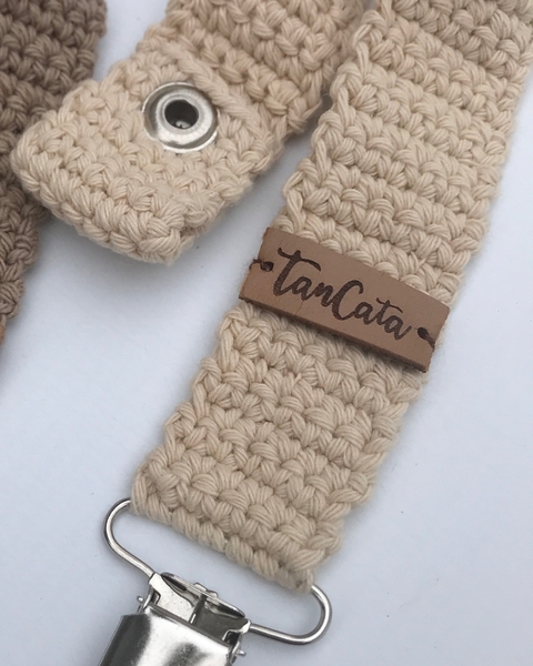 Portachupete a Crochet Beige - comprar online