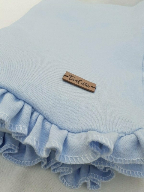 Mantita Doble Algodon Celeste - comprar online