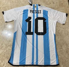 Camisa Adidas Seleção da Argentina Versão Jogador Final da Copa do Mundo 2022 na internet