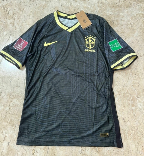 Camisa Seleção Brasil Modelo Jogador 2022 Ed. Especial com Patches Copa do Mundo