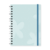 Caderno: Floral (Turquesa)