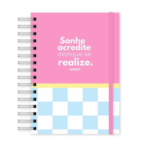 Agenda Sonhe, Acredite, Realize (Rosa e Azul)