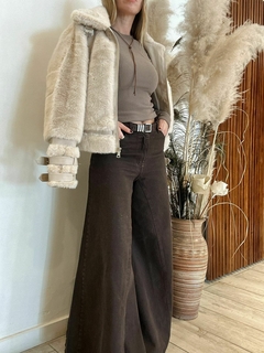 Pantalón Palazzo Chocolate - comprar online