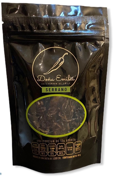 CHICHARRÓN DE CHILE SERRANO   50g