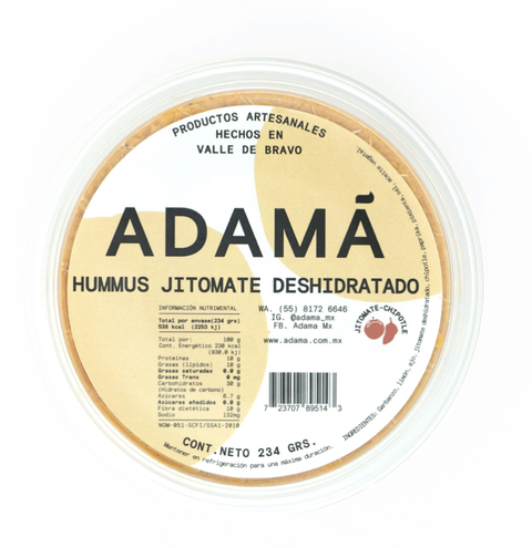 HUMMUS JITOMATE DESHIDRATADO 235g ADAMA
