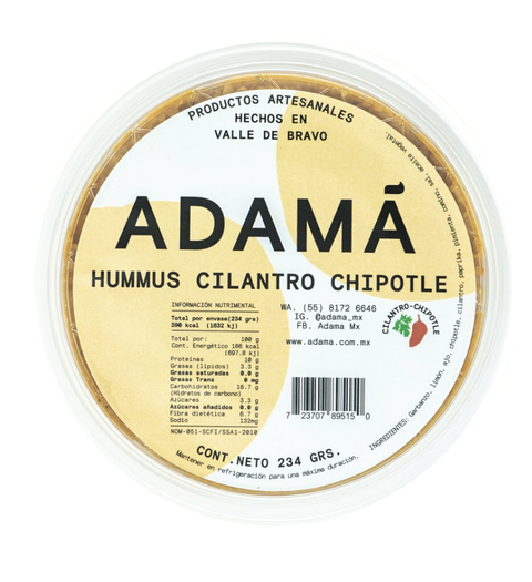 HUMMUS CILANTRO CHIPOTLE 235g ADAMA